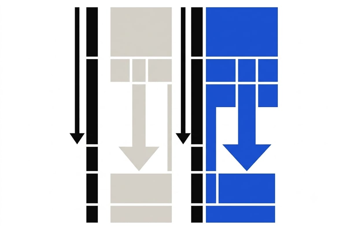 The layers behind a tiled shower wall
